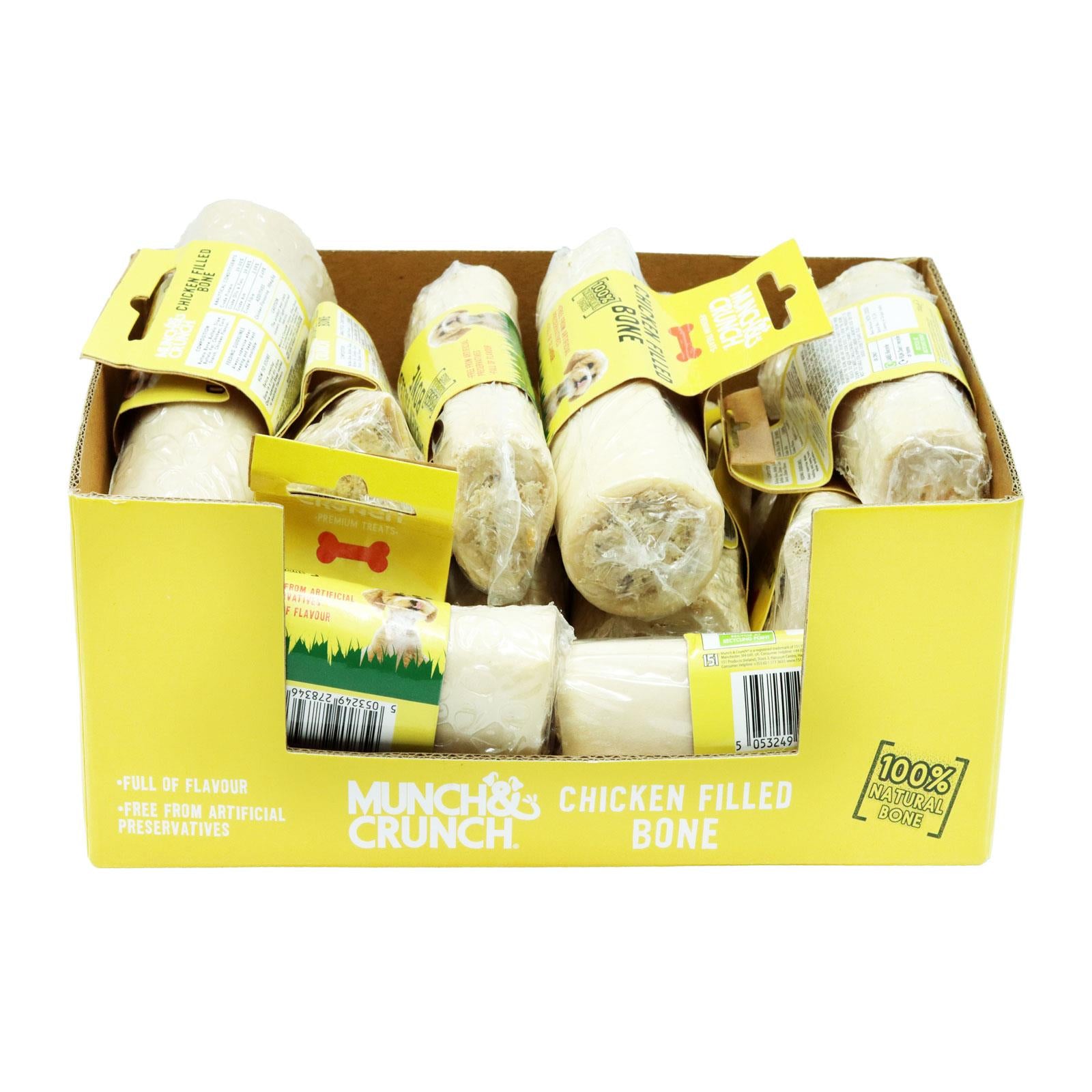 Munch & Crunch Dog Bone Chicken Filled 31/05/27 (Only 1 Piece Will be Supplied) Munch & Crunch Dog Bone Chicken Filled 31/05/27 (Only 1 Piece Will be Supplied)